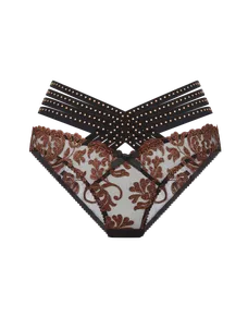 Zarella Full Brief   Bronze/Black | Agent Provocateur