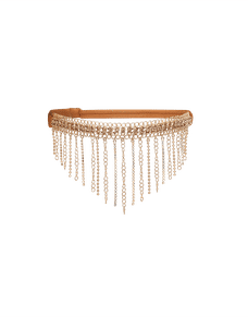 Sirenna Garter Gold/Crystal | Agent Provocateur