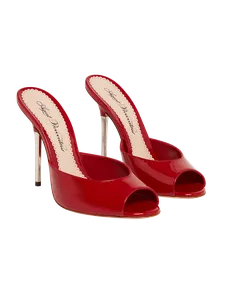 Brittina Mules Dark Red | Agent Provocateur