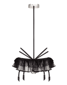 Anora Playsuit Black/Crystal | Agent Provocateur