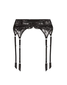 Anora Suspender Black/Crystal | Agent Provocateur