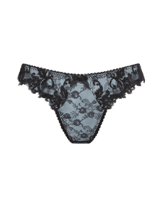 Clarette Brazilian Brief  Blue/Black | Agent Provocateur