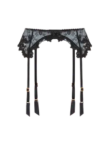 Clarette Suspender Blue/Black | Agent Provocateur
