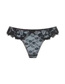 Clarette Thong Blue/Black | Agent Provocateur