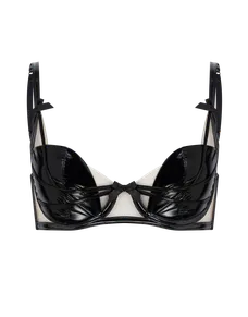 Flick Plunge Underwired Bra Black | Agent Provocateur