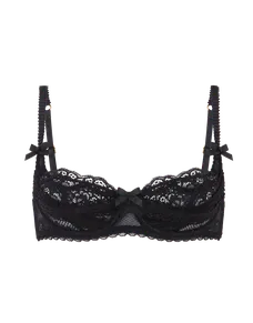 Maxwell Balconette Underwired Bra  Black | Agent Provocateur