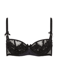 Veretie Balconette Underwired Bra  Black/Navy | Agent Provocateur