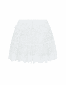 Veretie Suspender Skirt White/Cream | Agent Provocateur