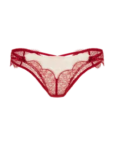 Vitoria Brazilian Brief  Burgundy/Blush | Agent Provocateur
