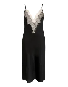 Vitoria Long Slip Black/Blush | Agent Provocateur