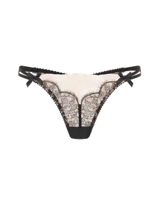 Vitoria Thong Black/Blush | Agent Provocateur