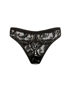 Vivienna Brazilian Brief  Black/Pearl | Agent Provocateur