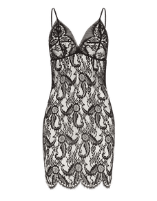 Vivienna Short Slip Black/Pearl | Agent Provocateur