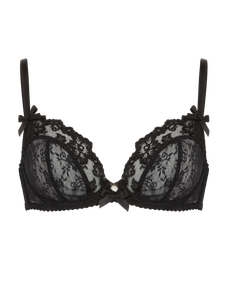Josephina Plunge Underwired Bra Black | Agent Provocateur