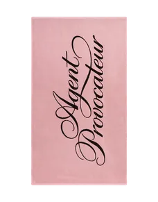 AP Towel Beach Towel Black/Pink | Agent Provocateur