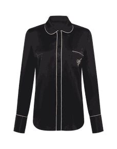 Classic Pyjama Shirt Black | Agent Provocateur