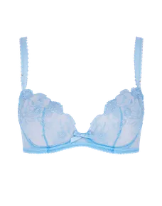 Jayce Plunge Underwired Bra Baby Blue | Agent Provocateur