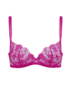 Jayce Plunge Underwired Bra Magenta/Magenta | Agent Provocateur