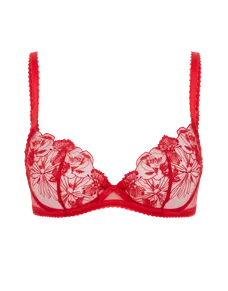 Jayce Plunge Underwired Bra Red | Agent Provocateur