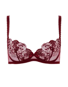 Jayce Plunge Underwired Bra Burgundy | Agent Provocateur