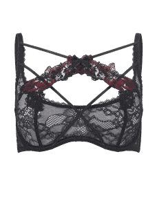 Adelea Plunge Underwired Bra Black | Agent Provocateur