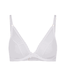 Fia Plunge Bra White | Agent Provocateur