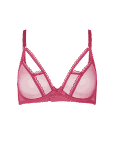Fia Plunge Underwired Bra Pink | Agent Provocateur
