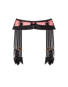 Dioni Suspender Black/Neon Pink | Agent Provocateur
