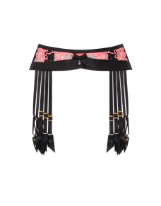 Dioni Suspender Black/Neon Pink | Agent Provocateur