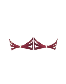 Dioni Garter Set Burgundy | Agent Provocateur