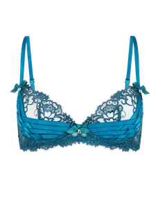 Dioni Plunge Underwired Bra Petrol | Agent Provocateur