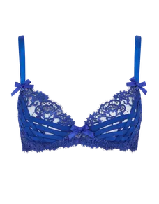 Dioni Plunge Underwired Bra Cobalt | Agent Provocateur