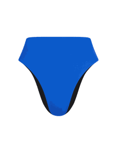 Suky Reversible High Waisted Bikini Bottom Blue | Agent Provocateur
