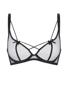Zella High Neck Underwired Bra  Black | Agent Provocateur