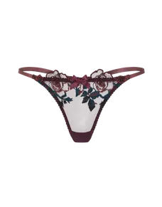 Callypso Thong Plum/Green | Agent Provocateur