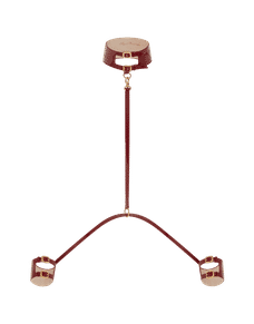 Mary Jane Choker And Cuffs Set Burgundy | Agent Provocateur