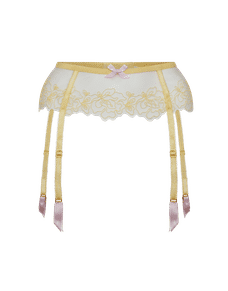 Juni Suspender Yellow/Pink | Agent Provocateur