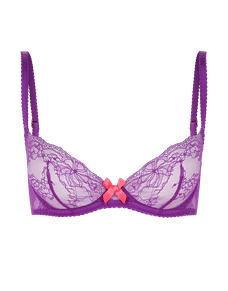 Isedora Plunge Underwired Bra Purple/Pink | Agent Provocateur