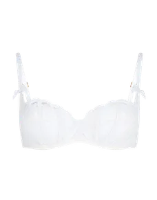 Mariann Balconette Underwired Bra White | Agent Provocateur