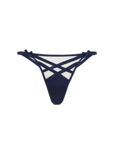 Briella Thong Navy/Navy | Agent Provocateur