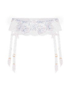Winnette Suspender Baby Pink/White | Agent Provocateur