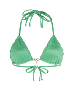 Berry 1 Bikini Top Green/Gold | Agent Provocateur
