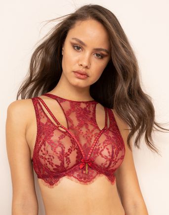 Talia High Bra in Red | Agent Provocateur All Lingerie