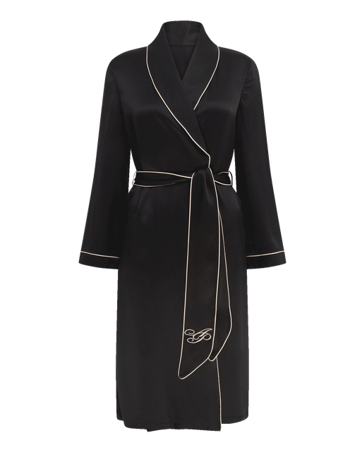 Classic PJ Dressing Gown Black | Agent Provocateur