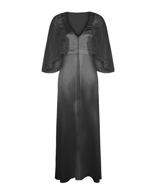 Marla Long Dressing Gown Black | Agent Provocateur