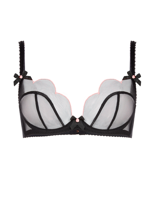 Lorna Plunge Underwired Bra Black  | Agent Provocateur
