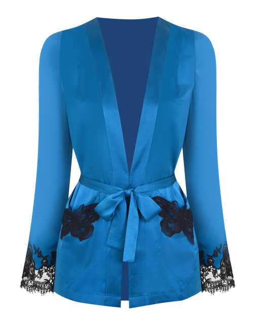 Aymee Jacket Blue/Black | Agent Provocateur