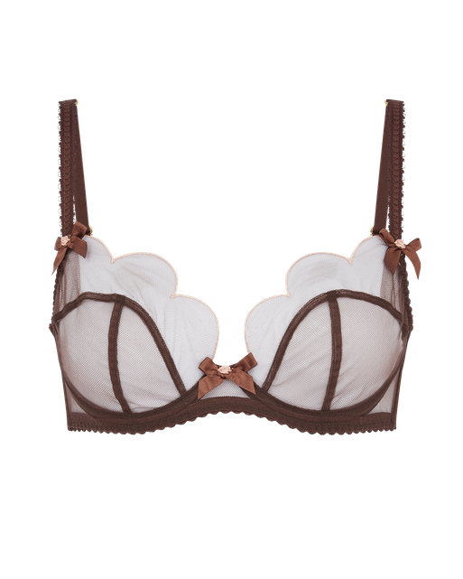 Lorna Plunge Underwired Bra Chestnut | Agent Provocateur