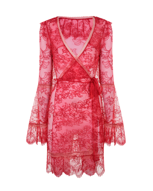 Alannah Short Kimono Red/Pink | Agent Provocateur