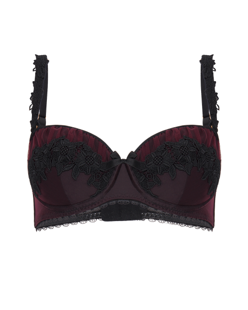 Lianne Bra Burgundy/Black | Agent Provocateur